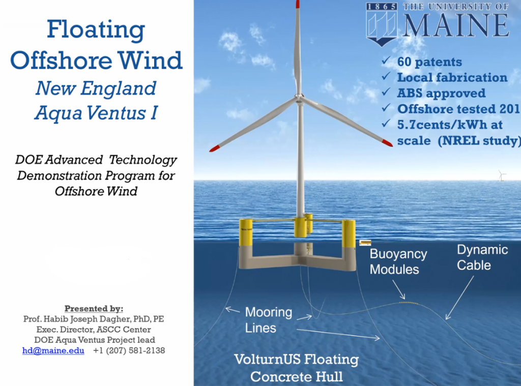 Floating Offshore Wind Power Project Highlighted In Recent Webinar Umaine Alumni Association